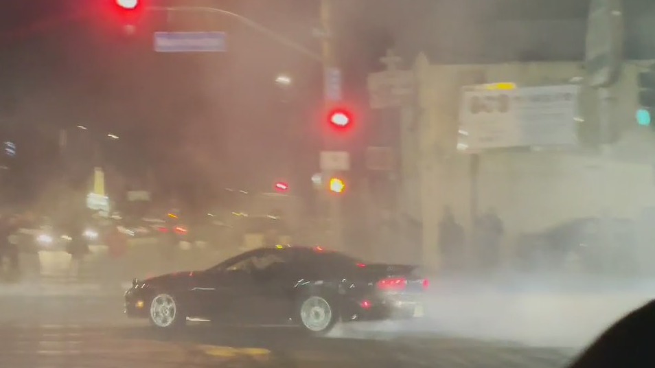 Street takeover reported in South Los Angeles